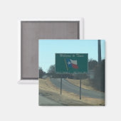 Bienvenue au Texas Magnet (Recto/Verso)