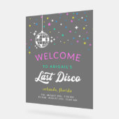Bienvenue au week-end de Bachelorette Disco Ball (Angle)