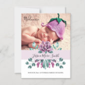 Bienvenue Baby Blossoms Faire-part de naissance ma (Recto)