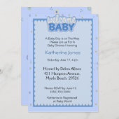 Bienvenue Baby Boy Shower Invitation (Devant / Derrière)