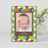 BIENVENUE BABY | Faire-part de naissance Abstrait (Debout devant)