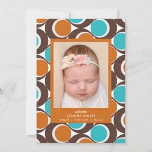 BIENVENUE BABY Faire-part de naissance Abstrait