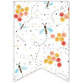 Bienvenue Bannière de Bunting Baby shower Bee (Premier drapeau)