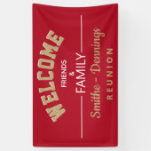 Bienvenue ! Bannière de réunion de famille personn (Vertical)