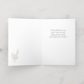 Bienvenue Carte de félicitations pour bébé Boho Fo (Couchage intérieur)