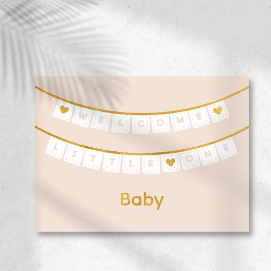 Bienvenue Carte de félicitations pour bébé Little 