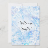 Bienvenue Carte de voeux d'hiver (Devant)