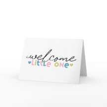 Bienvenue Carte de voeux Little One