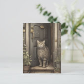 Bienvenue Carte postale de chat (Debout devant)