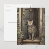 Bienvenue Carte postale de chat (Devant / Derrière)