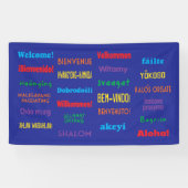 Bienvenue dans 24 langues différentes Bannière (Horizontal)