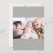 Bienvenue dans le Faire-part de naissance gris ros (Dos)