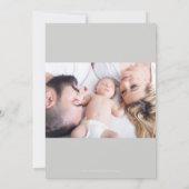 Bienvenue dans le Faire-part de naissance gris ros (Dos)