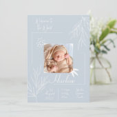 Bienvenue dans le monde Carte d'annonce de naissan (Debout devant)