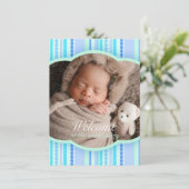 Bienvenue dans le monde photo carte d'invitation b (Debout devant)