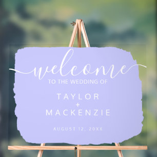 Bienvenue dans le périwinkle personnalisé mariage