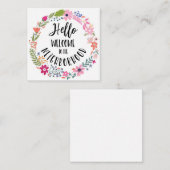 bienvenue dans le quartier nouvelle carte d'accuei (Devant / Derrière)