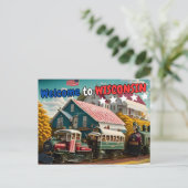 Bienvenue dans le Wisconsin, Carte postale pour le (Debout devant)
