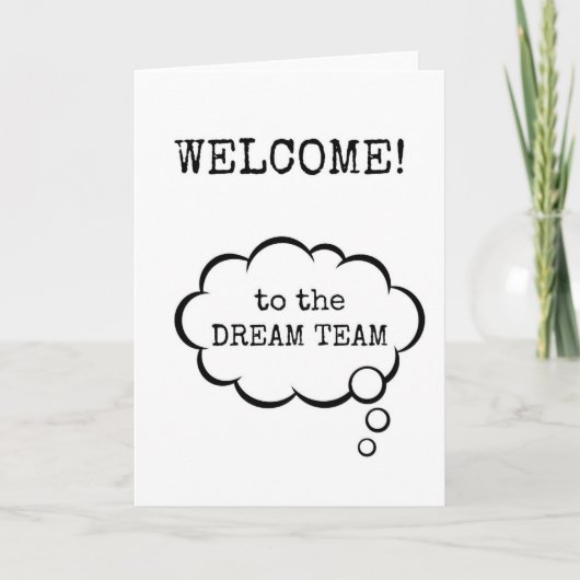Bienvenue dans l'équipe de rêve, nouvelle carte d' (Devant)