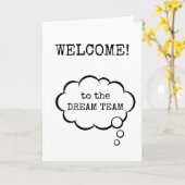 Bienvenue dans l'équipe de rêve, nouvelle carte d' (Fleur jaune)