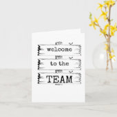 Bienvenue dans l'équipe, mignonne nouvelle carte d (Fleur jaune)