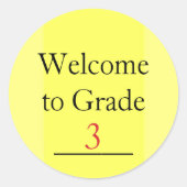 Bienvenue dans les Stickers Étudiants Personnalisé (Devant)