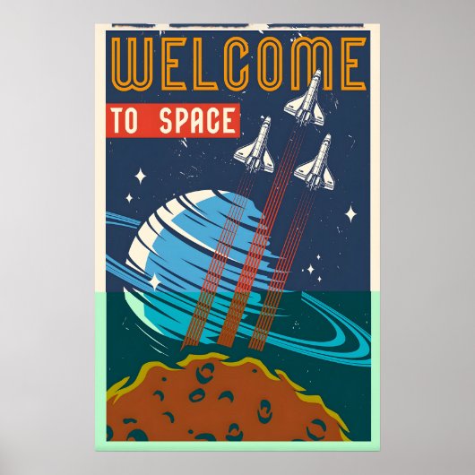 Bienvenue dans l'impression de poster de voyage sp (Devant)