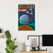 Bienvenue dans l'impression de poster de voyage sp (Bureau à domicile)