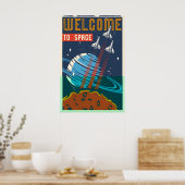 Bienvenue dans l'impression de poster de voyage sp (Cuisine)