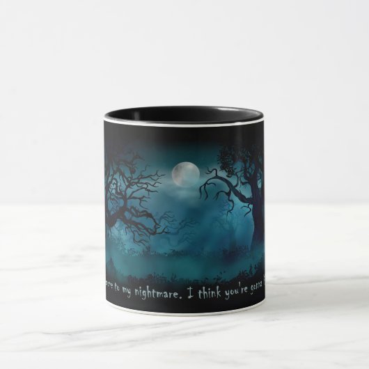 Bienvenue dans mon cauchemar - Mug Forêt au Clair (Centre)