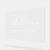 Bienvenue dans notre Affiche de bienvenue Mariage  (Angle)