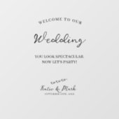 Bienvenue dans notre autocollant Mariage à afficha (Feuille)