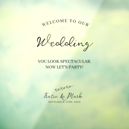 Bienvenue dans notre autocollant Mariage à afficha (Feuille 3)