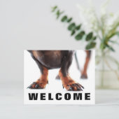 Bienvenue dans notre bureau Pog Pets carte postale (Debout devant)