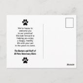 Bienvenue dans notre carte postale Office Pet Busi (Dos)