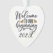 Bienvenue dans notre début annuel (devant)