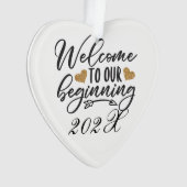 Bienvenue dans notre début annuel (devant)