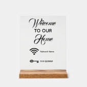 Bienvenue dans notre maison wifi mot de passe élég (Recto)