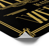 Bienvenue dans notre mariage Art Déco Print (Coin)