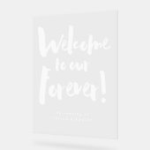 Bienvenue dans notre Mariage de script de pinceau (Angle)