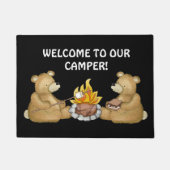 Bienvenue dans notre tapis de porte de camping (Devant)