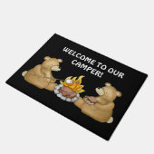 Bienvenue dans notre tapis de porte de camping (Incliné)