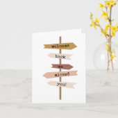 Bienvenue de retour, nous vous avons manqué, carte (Fleur jaune)