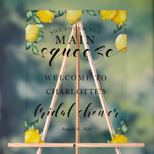 Bienvenue Douche nuptiale Signe acrylique