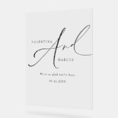 Bienvenue du Mariage de script élégant de VALENTIN (Angle)