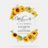 Bienvenue du Mariage géométrique tournesol (Recto)