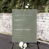 Bienvenue du Mariage Sage Green