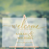 BIENVENUE ! Élégant, blanc, transparent, Mariage (Neutre)