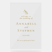 BIENVENUE ! Élégant, Classique, Monogramme, (Recto)