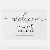 BIENVENUE ! Élégant, transparent, Mariage (Recto)